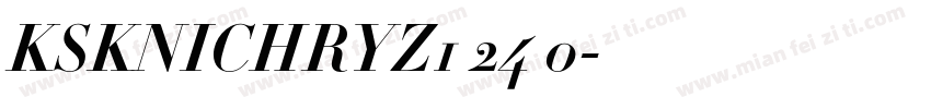 KSKNICHRYZ1 24 0字体转换